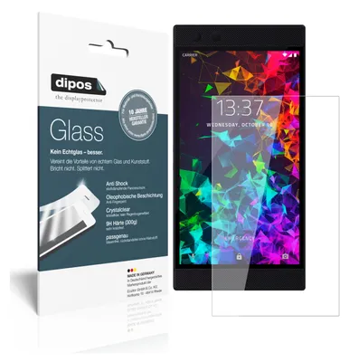 Produktbild von 2x Schutzfolie für Razer Phone 2 - Anti-Shock 9H Folie Glass Kunststoffglas