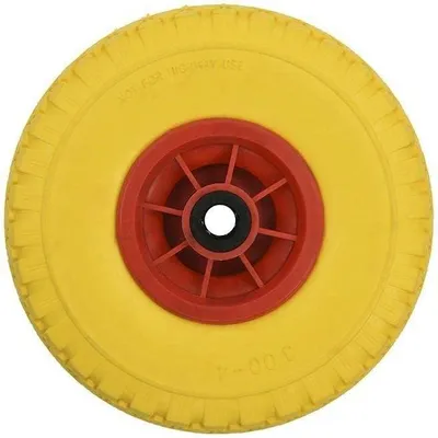 Produktbild von PU-Reifen mit Kunststofffelge 10" 3.00-4