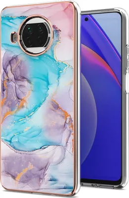 Image de Etui pour Xiaomi Mi 10T Lite 5G, étui antichoc en silicone TPU à motifs bleu