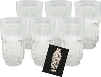 Produktbild von Linie Aquavit Gläser 6er Longdrink Glas nicht geeicht 0,3 liter