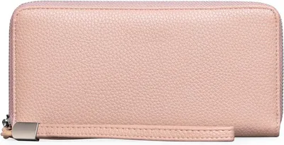 Produktbild von Portemonnaie Damen Leder, RFID Blocking groß und im Langformat Geldbeutel Damen mit Mehreren Kartenfächern Fächern, Abnehmbarer Handschlaufe,Handyfach