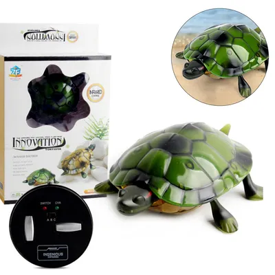 Produktbild von Ferngesteuertes Spielzeug RC-Schildkröte – Infrarot-Fernbedienung, realistische Schildkrötenfigur, Ideales Geburtstagsgeschenk für Kinder