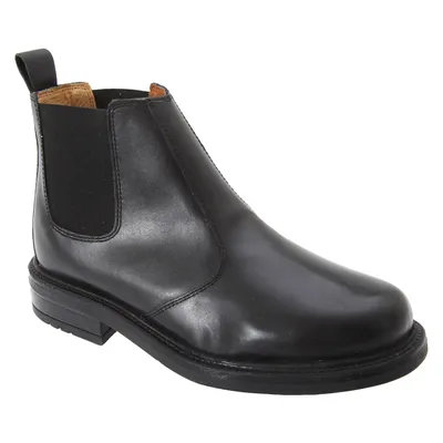 Produktbild von Roamers Herren Chelsea Leder Stiefeletten DF283 (48 EU) (Schwarz)