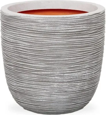 Obrázok produktu pre Kvetináč, CAPI EUROPE Nature Rib, 54 x 52 cm, 113 l, slonová kosť, recyklovaný plast