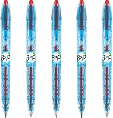 Produktbild von Pilot Bottle to pen 0.7 Gelschreiber - 5er-Set rot