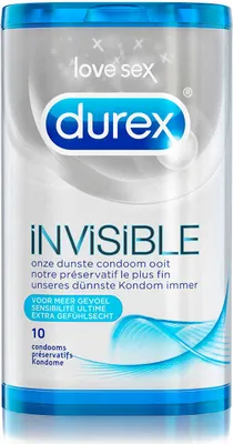 Produktbild von Durex Invisible Extra Sensitive - 10 Stück