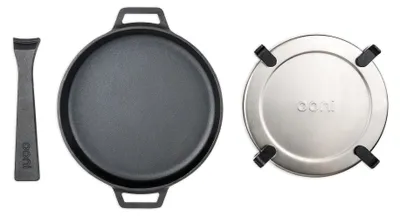 Image de Poêle de grill en fonte pour la viande, le poisson et les légumes