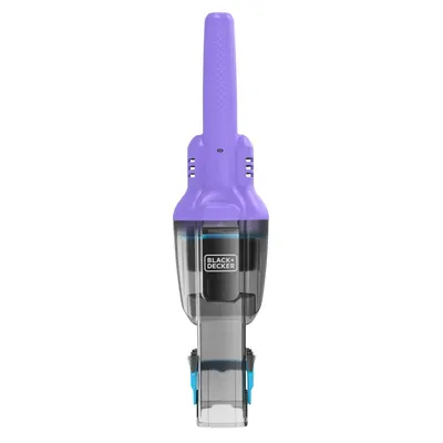 A handheld vacuum cleaner is shown against a white background.