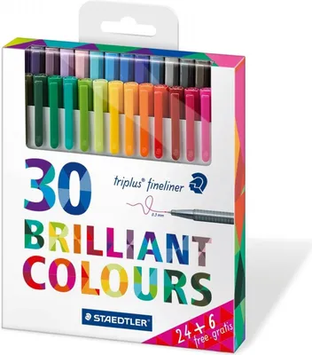 Produktbild von STAEDTLER 334 C30P Fineliner triplus dreikant 30 Farben 0,3 mm