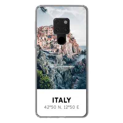 Produktbild von MuchoWow® Handyhülle Schutzhülle Hülle für Huawei P40 Lite Cinque Terre - Italien - Amalfi - Meer Silikon Softcase Handy Hülle - Handy