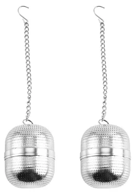 Edelstahl Thee-Infuser 2er-Pack, feinmaschig für losen Tee