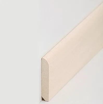 Produktbild von Sockelleiste Massivholz 10 x 58 x 2400 mm Abachi zum Kleben, Schrauben & Nageln Massivholz Fußleiste by PROVISTON 12 Meter | 5 Stück