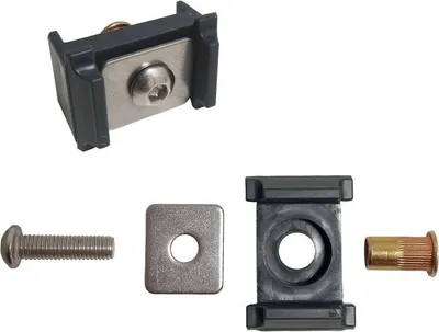 Produktbild von Befestigung Klemmplatte 10er Set Halterung für Doppelstabmattenzaun Anthrazit