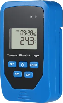 Image de Mini USB Humidity Temperature Data Logger RH TEMP Datalogger Recorder Humiture Recording Meter with Heat Index and Dew Point Test 80,000 Record Capacity