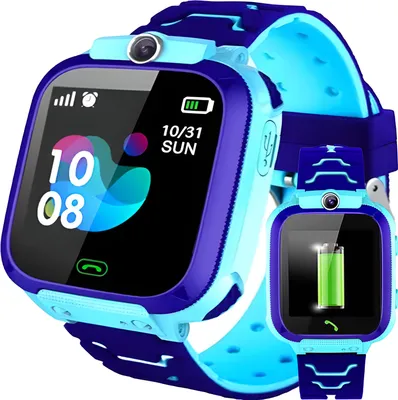 Produktbild von Smartwatch Kinder Smart Watch Armbanduhr mit Tracker für Kinder Mädchen Jungen Ab 3 Jahre Touchscreen Sport Fitness Armband Geschenk Call Android iOS Blau Retoo