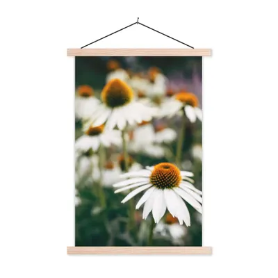 Produktbild von MuchoWow® Textilposter Blumen - Herbst - Botanisch 60x90 cm mit holzfarbenen Rahmen - Textil