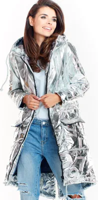 Produktbild von Awama Parka für Frauen Brogune A339 silber L/XL