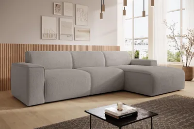 Image de AX LIVING Canapé forme L Didim mini Beige 310 cm de large, élégant D