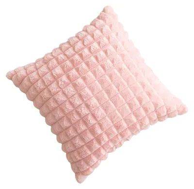 Imagen del producto de Funda de cojín rosa, 45x45 cm