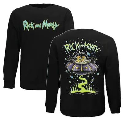 Obrázek produktu pro Svetr s výstřihem do V Rick and Morty Space Cruiser – velikost L