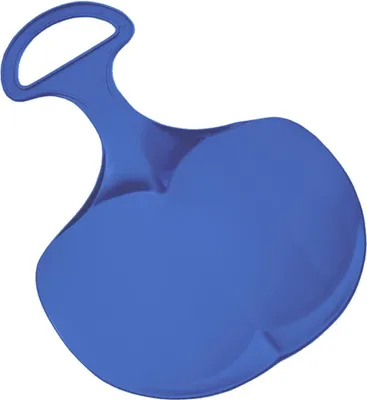 Produktbild von Poporutscher mit Griff Germany Rutschteller robuster Schneerutscher aus Kunststoff - Schneeteller für groß und klein standard-blau PP