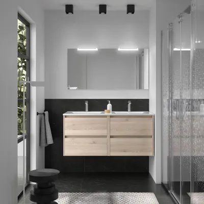 Immagine prodotto di Set di mobili da bagno Salgar NOJA 1200 4 lades NATUURLIJK + lavabo + specchio