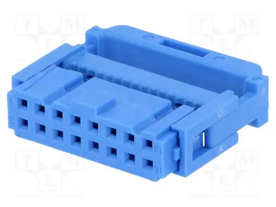 Obrázok produktu pre 1x samica, konektor s 16 pinmi pre plochý kábel 1,27 mm, kód: 1658527-7 - konektor