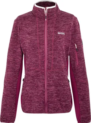 Produktbild von Regatta - "Ralina" Fleecejacke für Damen RG12045 (38 DE) (Beaujolais-Rot/Helles Vanillegelb)