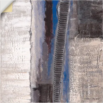 Produktbild von ARTland Wandbild, selbstklebend Blau-silber Abstrakt I Größe: 30x30 cm