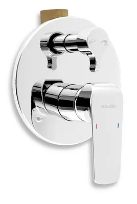 Zdjęcie produktu dla Novaservis Nobless Tina - Bateria wannowa ścienna z przełącznikiem, chrom 38050R,0