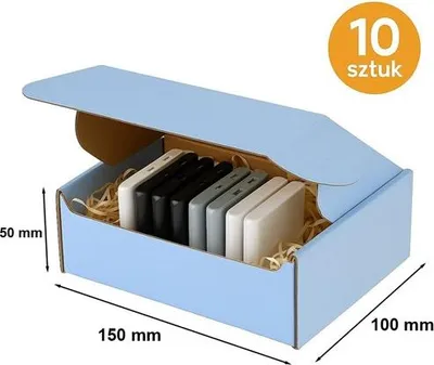 Obrázok produktu pre Kartón, vyrezávaný, 150 x 100 x 50 mm, vonkajšia strana modrá, dekoratívny – 10 kusov