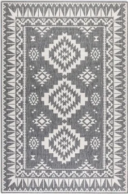 Zdjęcie produktu dla Dywan na taras 200x290cm, dwustronny zewnętrzno wewnętrzny, szary