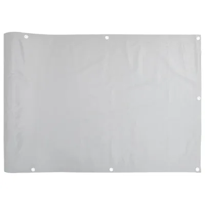 Zdjęcie produktu dla Osłona balkonowa, szara, 500x120 cm, PVC