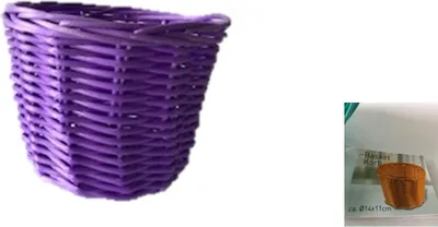 Produktbild von Korb, rund aus Polypropylen, bruchsicher, stapelbar, spülmaschinenfest, handgefertigtDurchmesser 14 cm Höhe ca 11cm