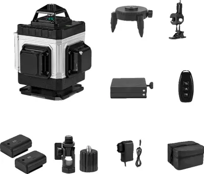 Immagine prodotto di Livella laser, 16 linee, funzione telecomando, set di 2 batterie