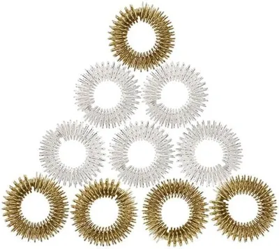 Produktbild von Akupressur Ring, 40 Stück Massageringe für Finger, Finger Massageringes für Bessere Durchblutung und Linderung von Gelenkschmerzen