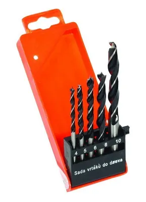 Produktbild von Holzbohrer-Set 4,5,6,8,10 Box - Packung mit 1