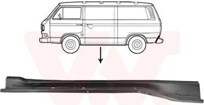 Produktbild von VAN WEZEL Seitenwand Reparaturblech für VW TRANSPORTER III Bus Transporter T3 Kastenwagen TRANSPORTER III Pritsche/Fahrgestell