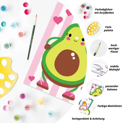 Zdjęcie produktu dla CreArt, Malowanie liczbami dla dzieci - Avocado