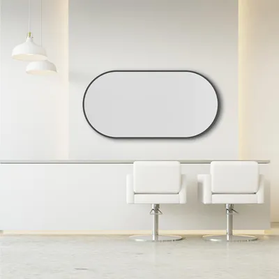 Produktbild von ArtUniverse Wandpiegel Oval Gerahmt 40 x 80 cm