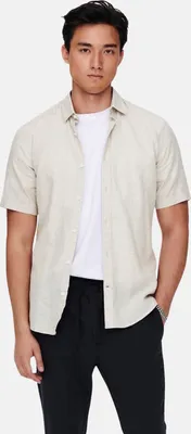 Produktbild von ONLY & SONS Hemd Kurzarm Slim Fit Hemdkragen Größe: M