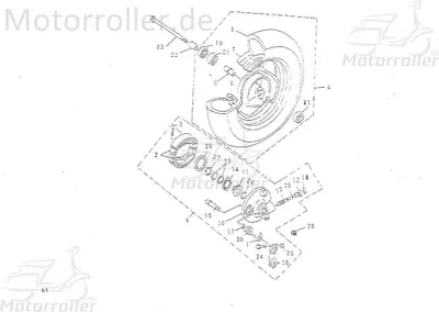 Produktbild von SMC Distanzbuchse Scooter Hülse Distanzhülse 50ccm 2Takt Motorroller.de Distanzring Distanz-Hülse Passhülse Passbuchse 50ccm-2Takt Kontra T 50 50kmh