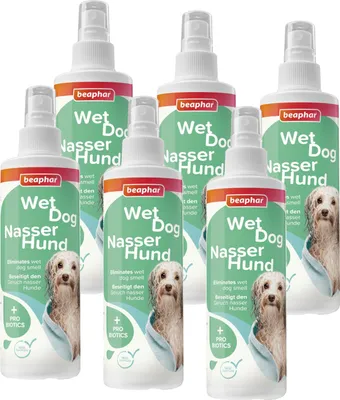 Produktbild von Beaphar Nasser Hund Spray 6x 250 ml - neutralisiert den Geruch von Hunden