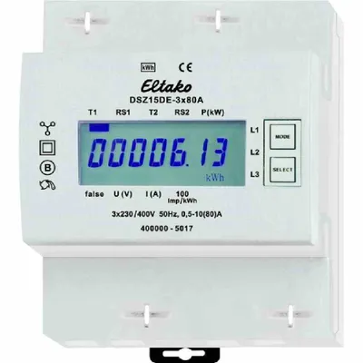 Produktbild von Eltako DSZ15DE-3x80A Drehstromzähler ungeeicht