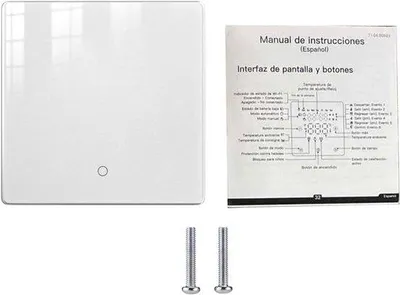 Productafbeelding van Slimme Thermostaat - Boiler Thermostaat - Verwarming Regelen - Vorstbeveiliging - 86 x 86 mm - Wit
