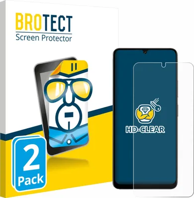 Produktbild von 2x Für Doogee Note 59 Pro Schutzfolie BROTECT Displayschutz Display Schutz Folie Klar Transparent