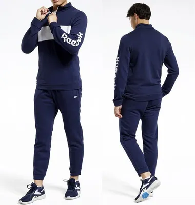 Immagine prodotto di Reebok TRAINING ESSENTIALS LINEAR LOGO TRACK SUIT NAVY - 4XL