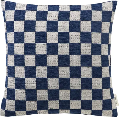 Produktbild von Tom Tailor Zierkissenhülle ohne Füllung Checkerbox Farbe navy Größe 45x45