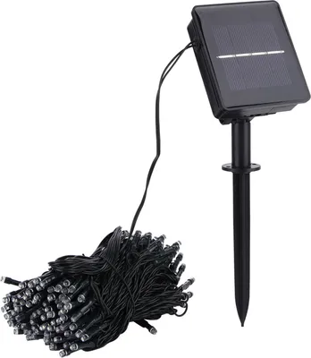 Obrázek produktu pro 22m 200led solární světelný řetězec vodotěsný s 8 režimy osvětlení pro vnitřní/venkovní22m teplé světlo