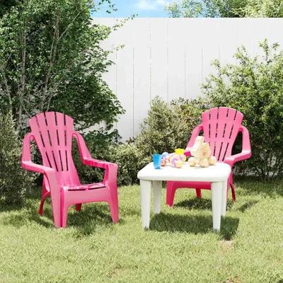 Productafbeelding van Tuinstoelen voor Kinderen, Set van 2 in Roze